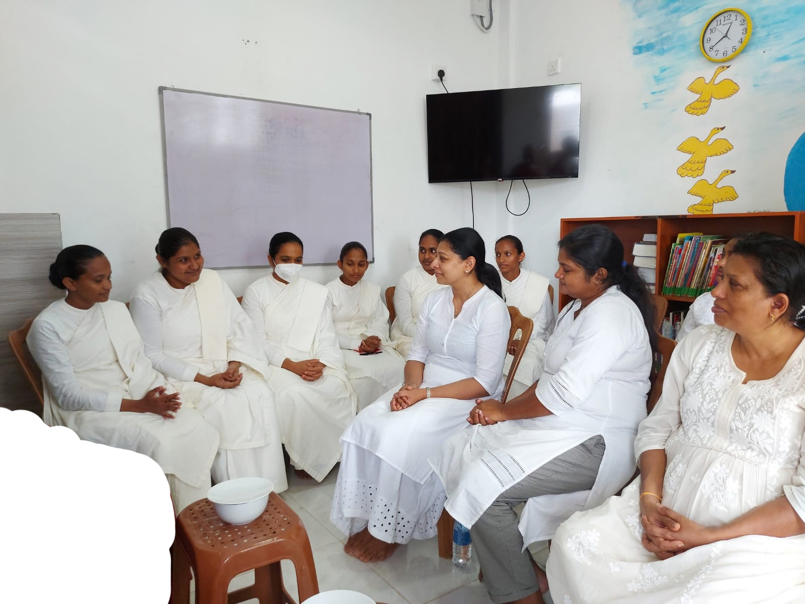 Faculty members participating in the customized English curriculum handover at Noble International School funded by Vimukthi Foundation in Sri Lanka